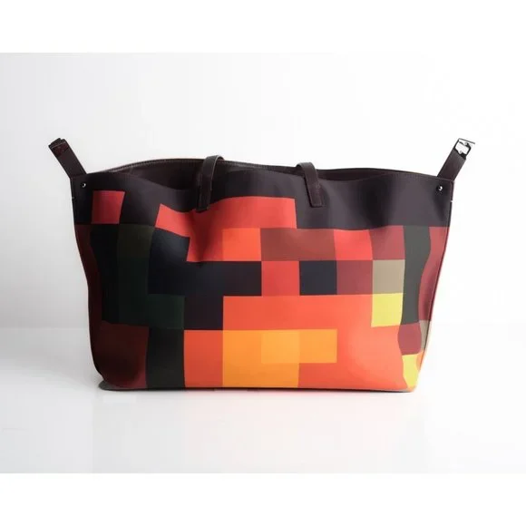 Akris Womens Medium Ai Shoulder Bag Purse Technical Fabric Colorblock Multicolor - Picture 1 of 16